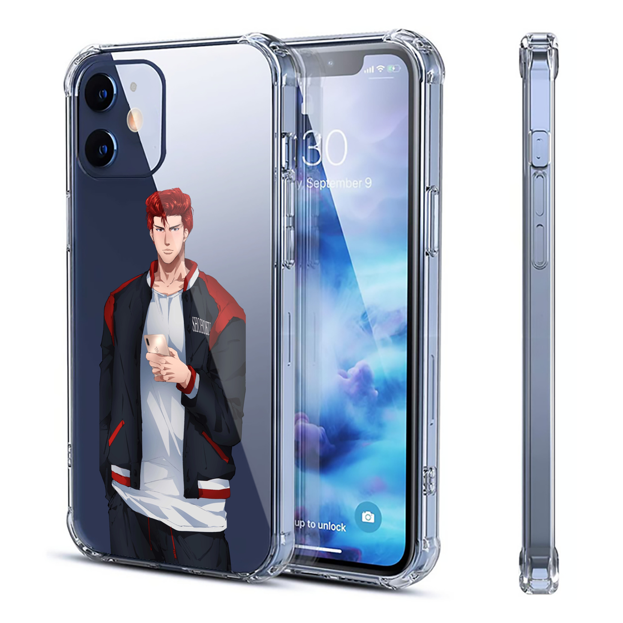 （画像用） SLAM DUNK／スラムダンク 【iPhone 12シリーズ対応】透明スマホケース（クリアソフトケース）